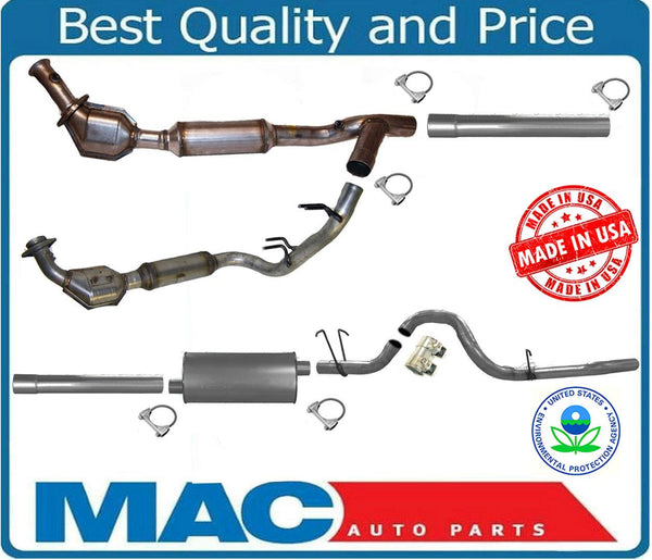 Fits 99-00 5.4L 4 Wheel Drive F150 4R100 Trans D & P Side 2 Catalytic Converter