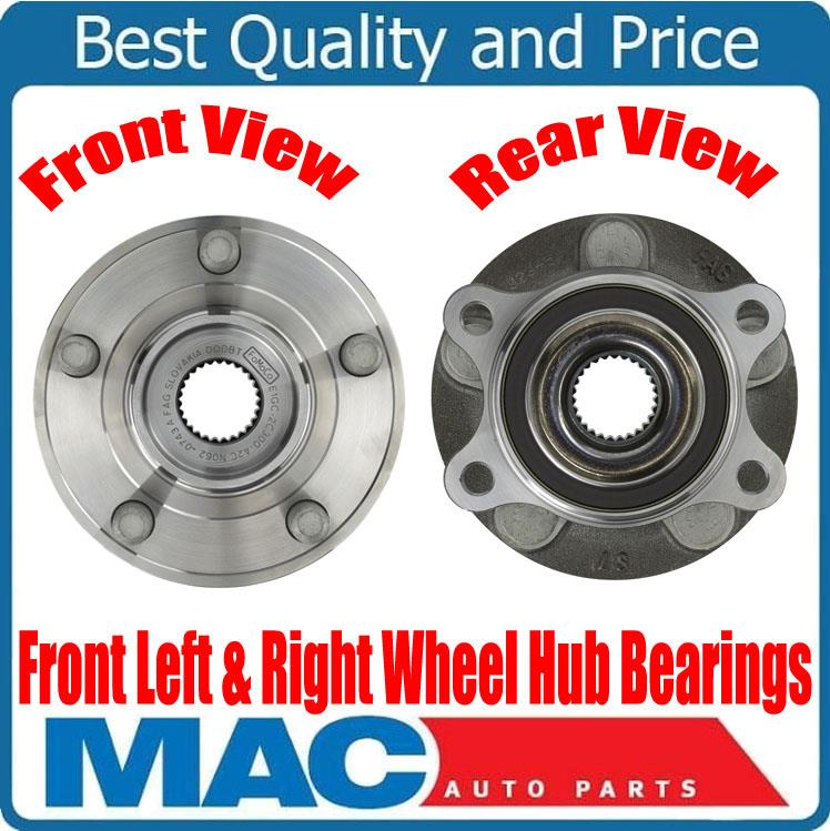 2 PTC Premium Front Wheel Hub Bearings for Ford Edge 15-23 Lincoln MKX 16-18