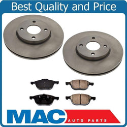 For 2005 2006 2007 for Ford Focus Front Disc Brake Rotors Ceramic Brake Pads