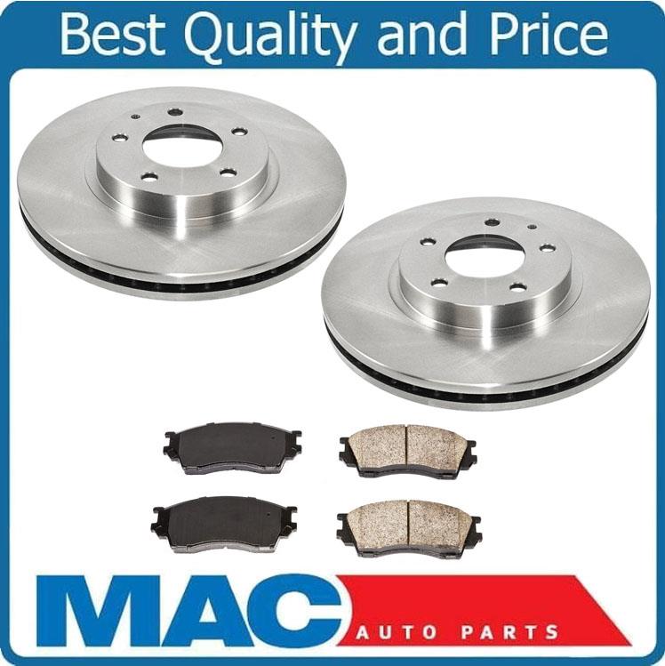 Rotores y pastillas de disco de freno delantero 100% nuevos, 3 piezas para Mazda Millenia 2001-2002