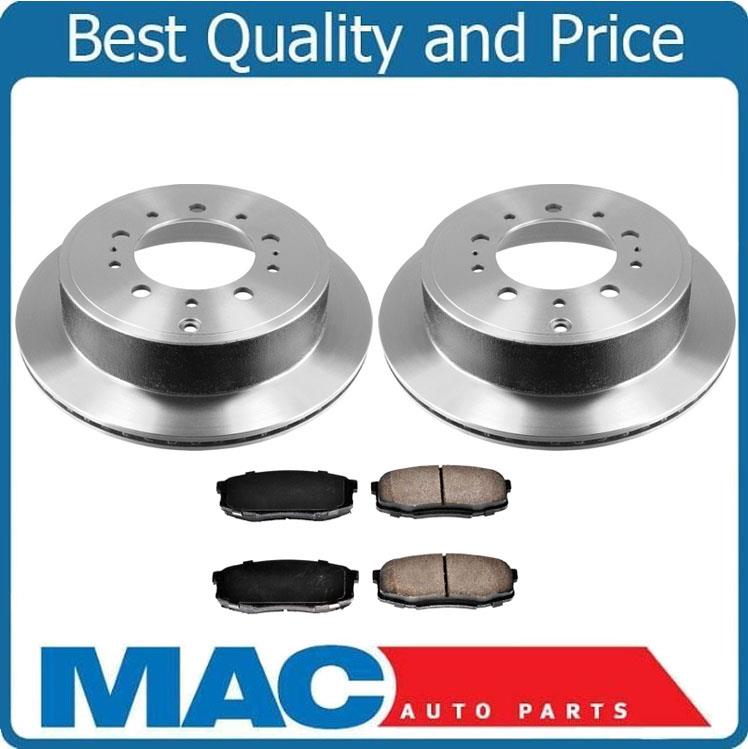 Rear Disc Brake Rotors Ceramic Pads for Toyota Tundra Sequoia 2008-2021