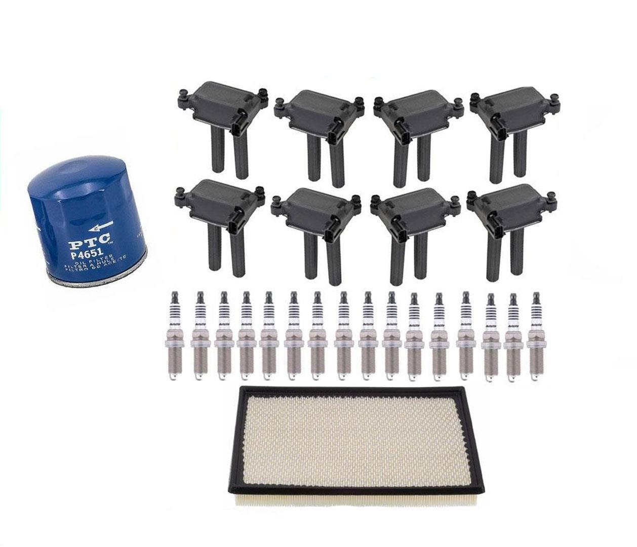 Ignition Coils Spark Plugs & Filters Tune Up Kit For 2009-2012 Ram 1500 5.7L