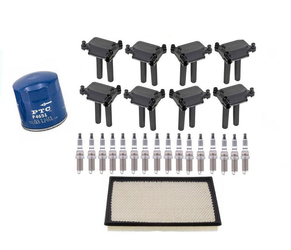 Ignition Coils Spark Plugs & Filters Tune Up Kit For 2009-2012 Ram 1500 5.7L