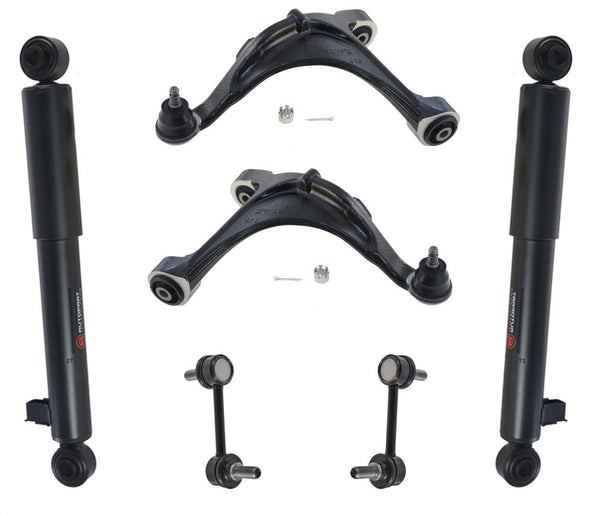 Rear Upper Control Arms Rear Shocks & Links fits 07-12 Hyundai Santa Fe