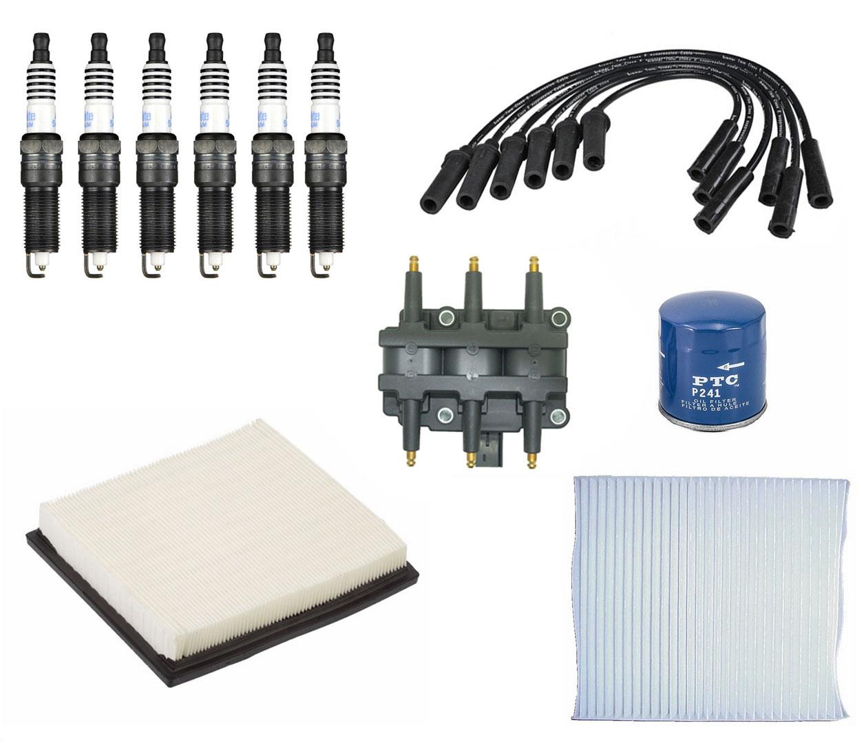 Tune Up Kit Filters Coils Plugs & Wires 2009-2010 for Volkswagen Routan 3.8L