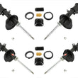 Front & Rear Struts W Upper Strut Mounts 6pc Fits For 1.8L KIA Spectra 02-04