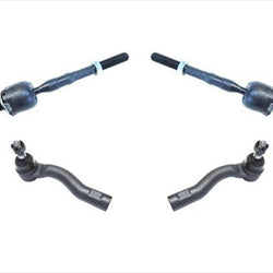 Fits For 06-12 Ford Fusion Front Inner & Outer Tie Rods 100% New 4Pc Kit