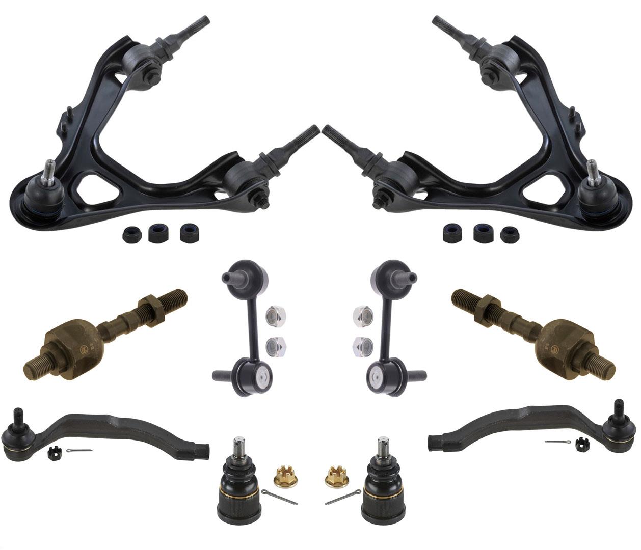 2 brazos de control superiores bujes rótulas para 96-01 Acura RL 3.5L 10 piezas