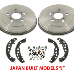 Rear Brake Drums Shoes Springs for Toyota Corolla Built In Japan Vin (J) 05-08