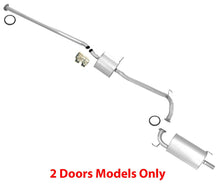 Middle Resonator & Muffler Fits For Honda Accord 2.3L 2 Doors 1998-2002