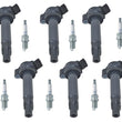 Ignition Coils & Spark Pugs For 2004-2010 Toyota Highlander 3.3L Gas & Hybrid