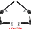 Fits 2000-2003 Dakota Durango 4 Wheel Drive Inner & Outer Tie Rod Ends 4 Pcs