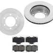 Fits 95-98 Toyota Tacoma 4 Wheel Drive 297MM Front Rotors & Ceramic Pads