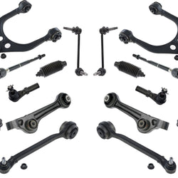 El kit de brazo de control de 16 piezas se adapta solo a Chrysler 300 11-19 3.6L 5.7L con tracción trasera