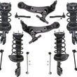 Varillas de amarre de brazos de control de puntales delanteros y traseros para Toyota Camry Hybrid 07-11 12 piezas