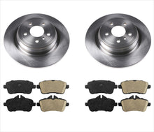 Rotores de freno de disco trasero Pastillas de freno para Mercedes ML350 2012-2015 Sin AMG Sin perforar