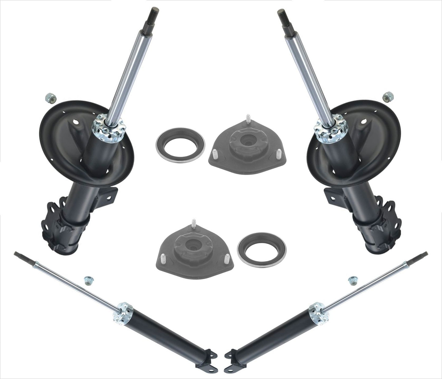 Se adapta a puntales delanteros Kia Optima 07-10 con kits de montaje de puntal superior, kit de 6 piezas
