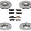 Front & Rear Ceramic Pads & Premium Rotors for 2013-2016 Dodge Dart