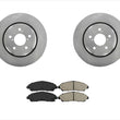 Front Brake Rotors & Ceramic Brake Pads Fits 2017-2019 Honda Ridgeline 3pc Kit