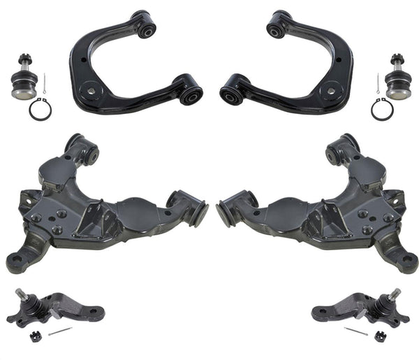 Front Lower & Upper Control Arms & Ball Joints 8 Pcs fits Toyota Tundra 00-03