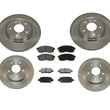 Front & Rear Rotors Brake Pads For Nissan Juke Base 2011 2012 2013 2014