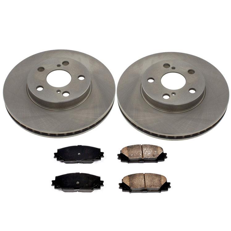 Front Rotors Brake Pads for Toyota Prius Base Model 10-15 for Lexus CT200H 11-17