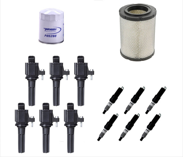 Filters Ignition Coils Platinum Plugs Fits For 06-09 Chevrolet Trailblazer 4.2L