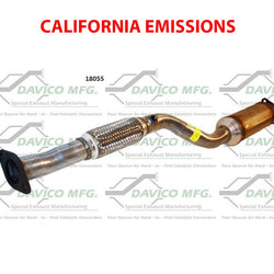 Convertidor catalítico trasero para emisiones de California Hyundai Elantra 2.0L 01-2003