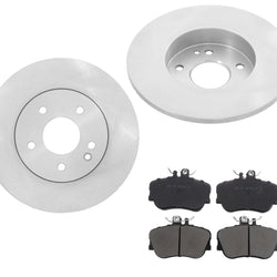 FIts 97-98 Mercedes C230 Solid Front Rotors & Pads From Vin A545906 & F647651