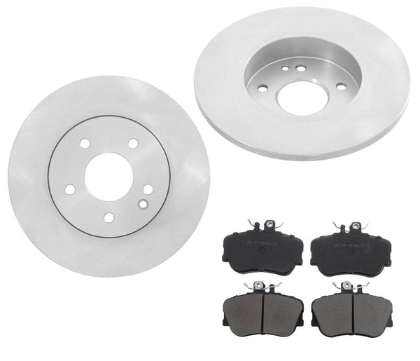 FIts 97-98 Mercedes C230 Solid Front Rotors & Pads From Vin A545906 & F647651