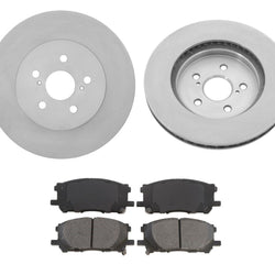 Fits For 04-06 Lexus RX330 3.3L Front Brake Rotors & Ceramic Brake Disc Pads 3pc