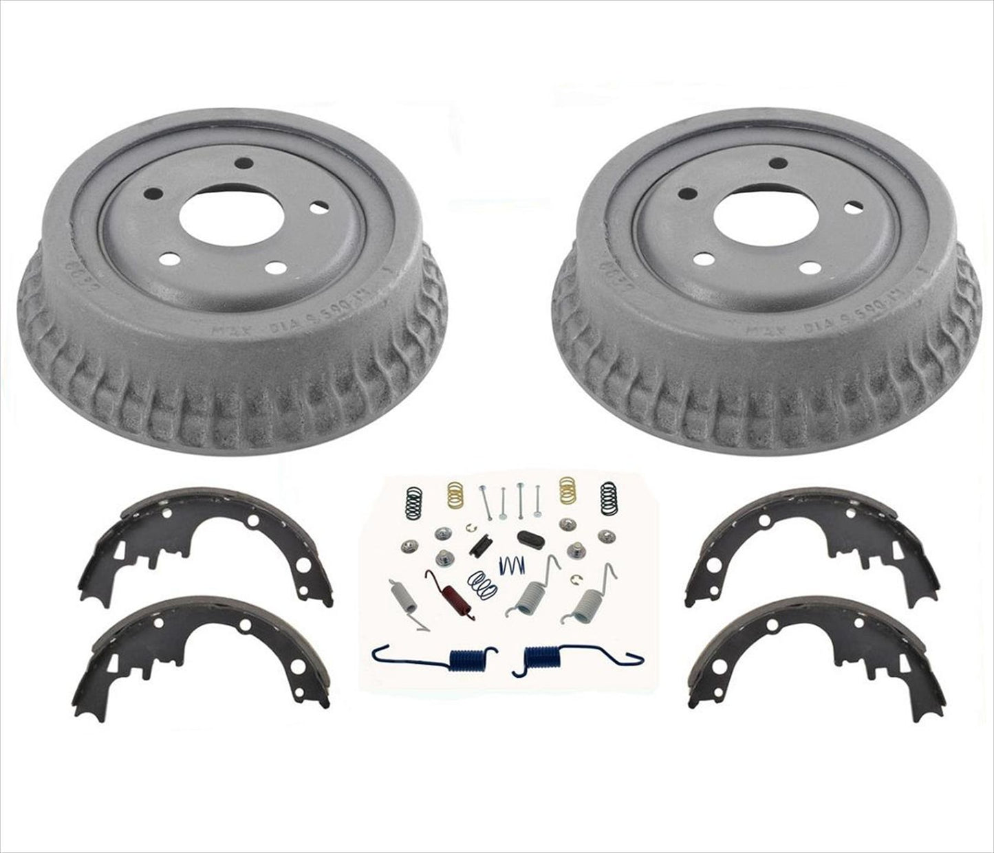 Rear Brake Drums & Brake Shoes For 1975 1977 1978 1979 1981 Chevrolet Camaro