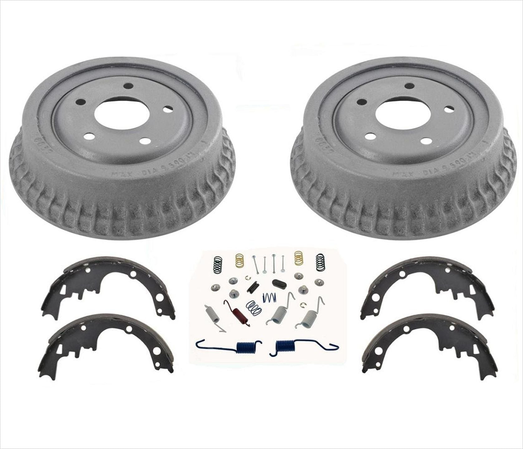 Rear Brake Drums & Brake Shoes For 1975 1977 1978 1979 1981 Chevrolet Camaro