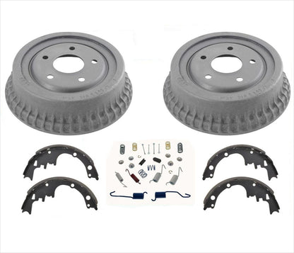 Rear Brake Drums & Brake Shoes For 1975 1977 1978 1979 1981 Chevrolet Camaro