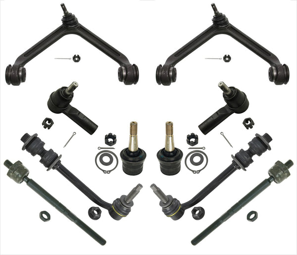 16MM Inn & Out Tie Rod Kit For OE Rack # 52113237 Control Arms BJ Bushings 10pc