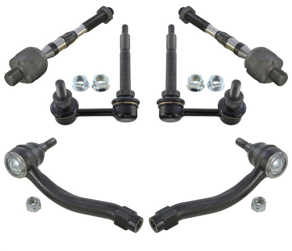 Inner & Outer Tie Rods & Sway Bar Kinks fits for Nissan 370Z 09-19 6Pc kit