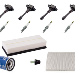 Ignition Coils Plugs Air Oil Cabin Filters Fits 2007-2012 Nissan Altima 2.5L