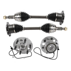 Kit de rodamientos de cubo de rueda y ejes CV delanteros para GMC Yukon 95-99 5.7L 4 ruedas motrices