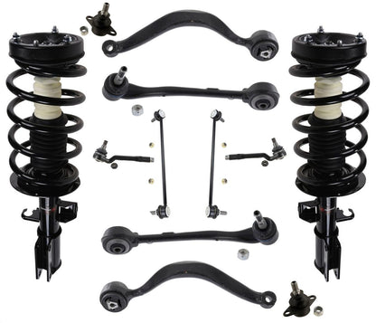 Front Struts Lower Arms Tie Rods & Links For BMW X5 3.0i 3.0L 2001 2002 2005