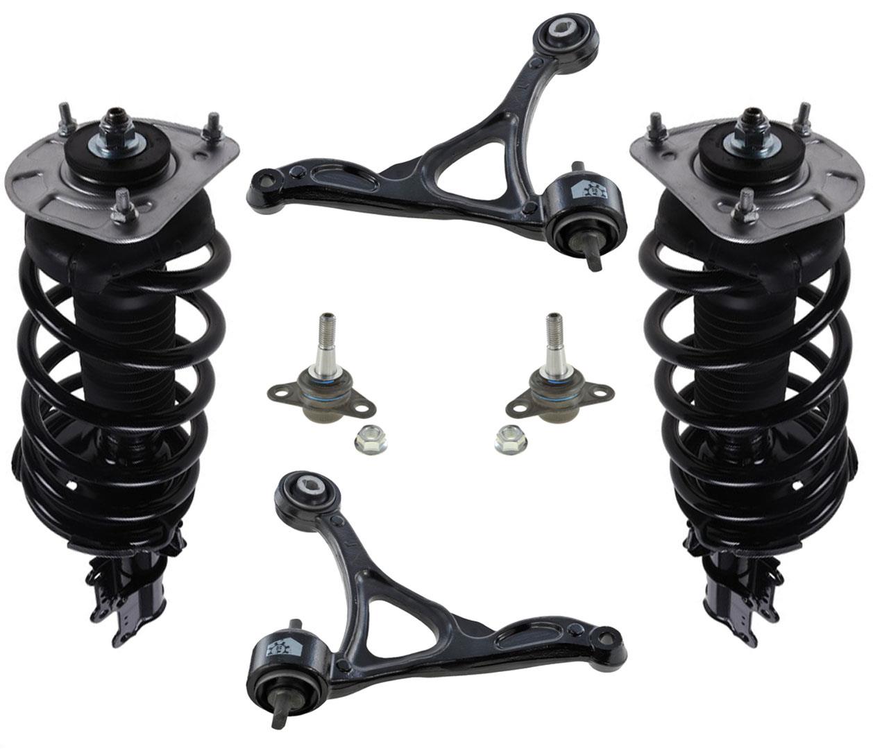 Front Complete Struts Lower Arms & Ball Joints For 2003-2014 Volvo XC90