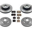 Front & Rear Rotors & Brake Pads 6pc for Mercedes-Benz S430 2000-2002