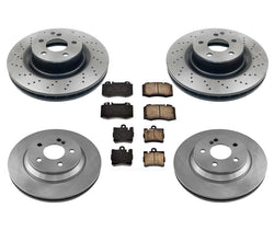 Front & Rear Rotors & Brake Pads 6pc for Mercedes-Benz S430 2000-2002