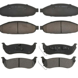 Fits 2004-2008 Chrysler Pacifica Front & Rear Ceramic Brake Pads