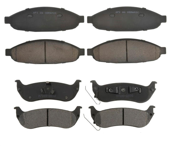 Fits 2004-2008 Chrysler Pacifica Front & Rear Ceramic Brake Pads