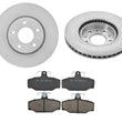Fits 1997-1998 Volvo V90 S90 (2) Front Brake Rotors & Ceramic Bake Pads