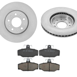 Fits 1997-1998 Volvo V90 S90 (2) Front Brake Rotors & Ceramic Bake Pads