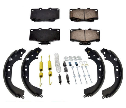 Front Ceramic Pads & Brake Shoes Brake Springs For Toyota 4 Runner 1996-2000