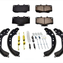 Front Ceramic Pads & Brake Shoes Brake Springs Fits For Toyota 4 Runner 1996-00