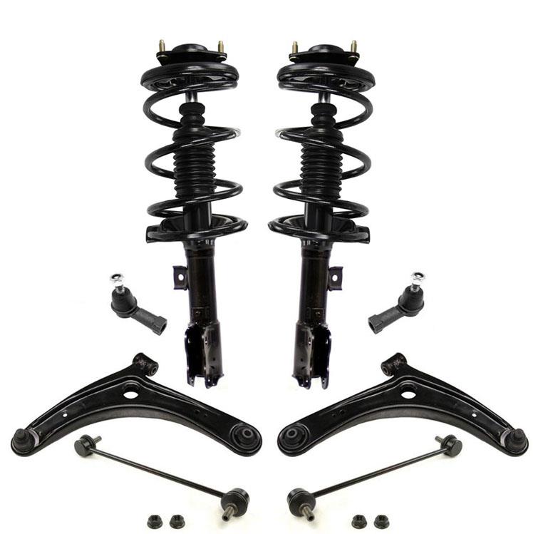 Front Coil Spring Struts & Steering Chassis Kit for Mitsubishi GTS Lancer 08-11