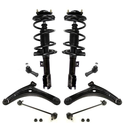 Front Coil Spring Struts & Steering Chassis Kit for Mitsubishi GTS Lancer 08-11